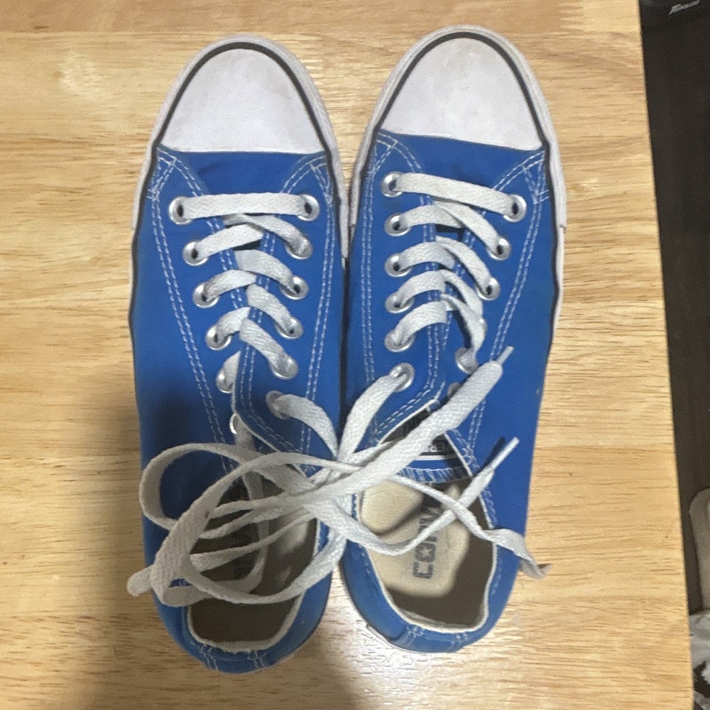 Converse Unisex Sneakers, Blue & White, Men's Size 5, Women's Size 7